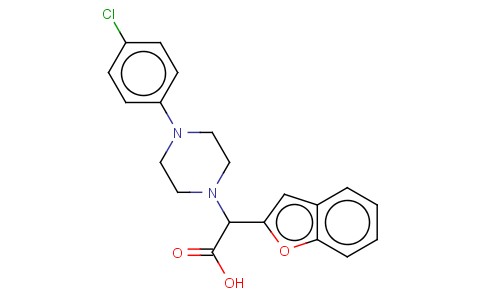 2-(BENZOFURAN-2-YL)-2-(4-(4-CHLOROPHENYL)PIPERAZIN-1-YL)ACETIC ACID
